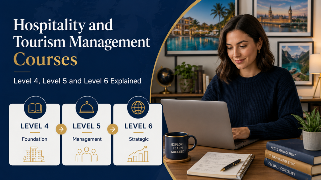 hospitality and tourism management courses, Hospitality and Tourism Management Courses: Level 4, Level 5 and Level 6 Explained