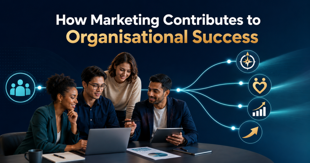 Marketing choices connecting customer responses with brand, loyalty, sales and growth outcomes.